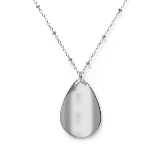Love Paw Oval Pendant Necklace