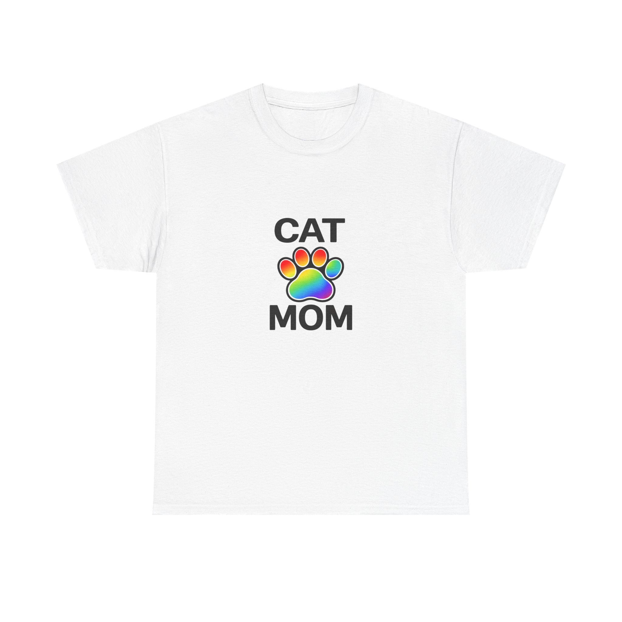 Pride Cat Mom Heavy Duty Unisex Tee Sizes Small - 5XL (11 colors)