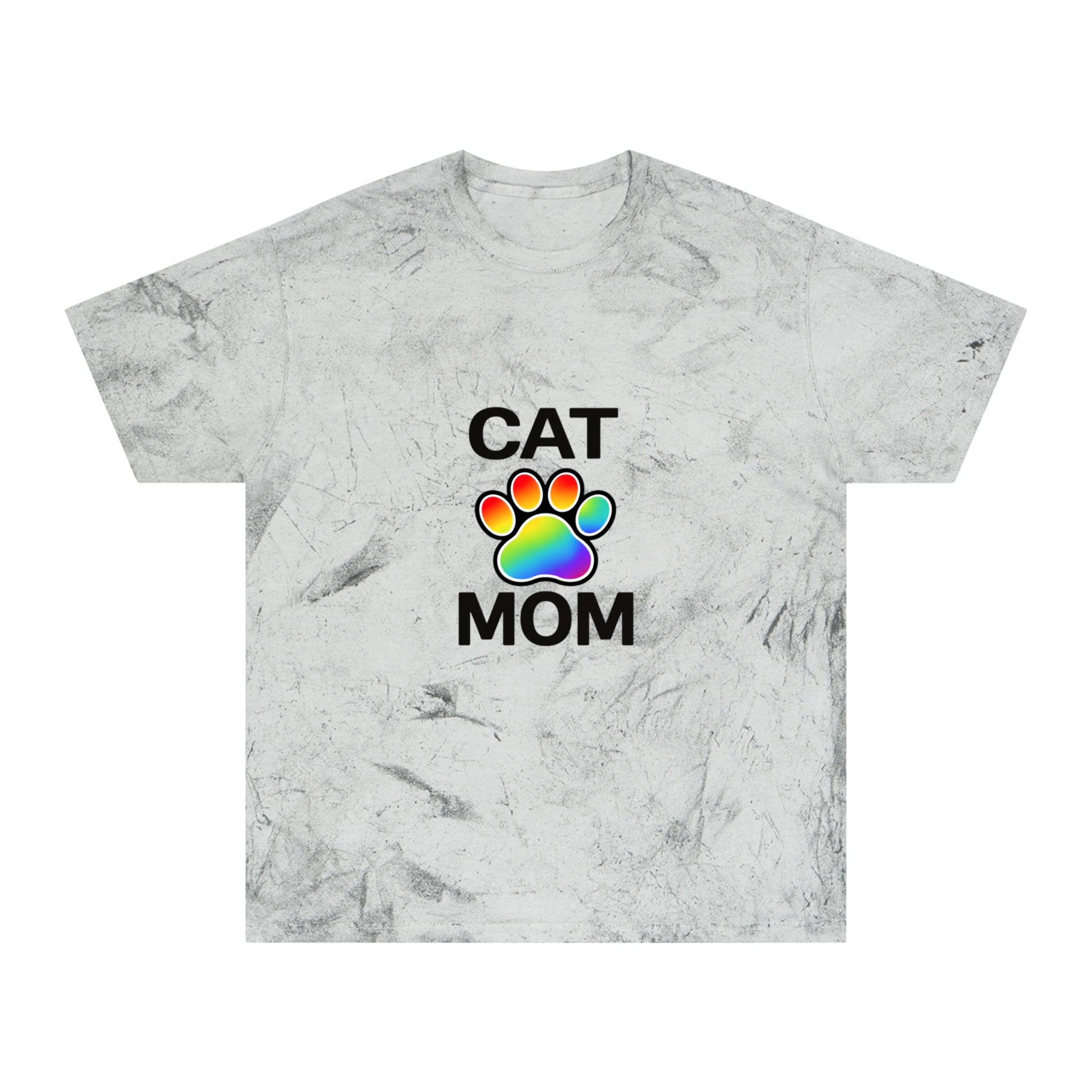 Pride Color Blast Cat Mom Tee Sizes Small - 3XL (4 Colors)