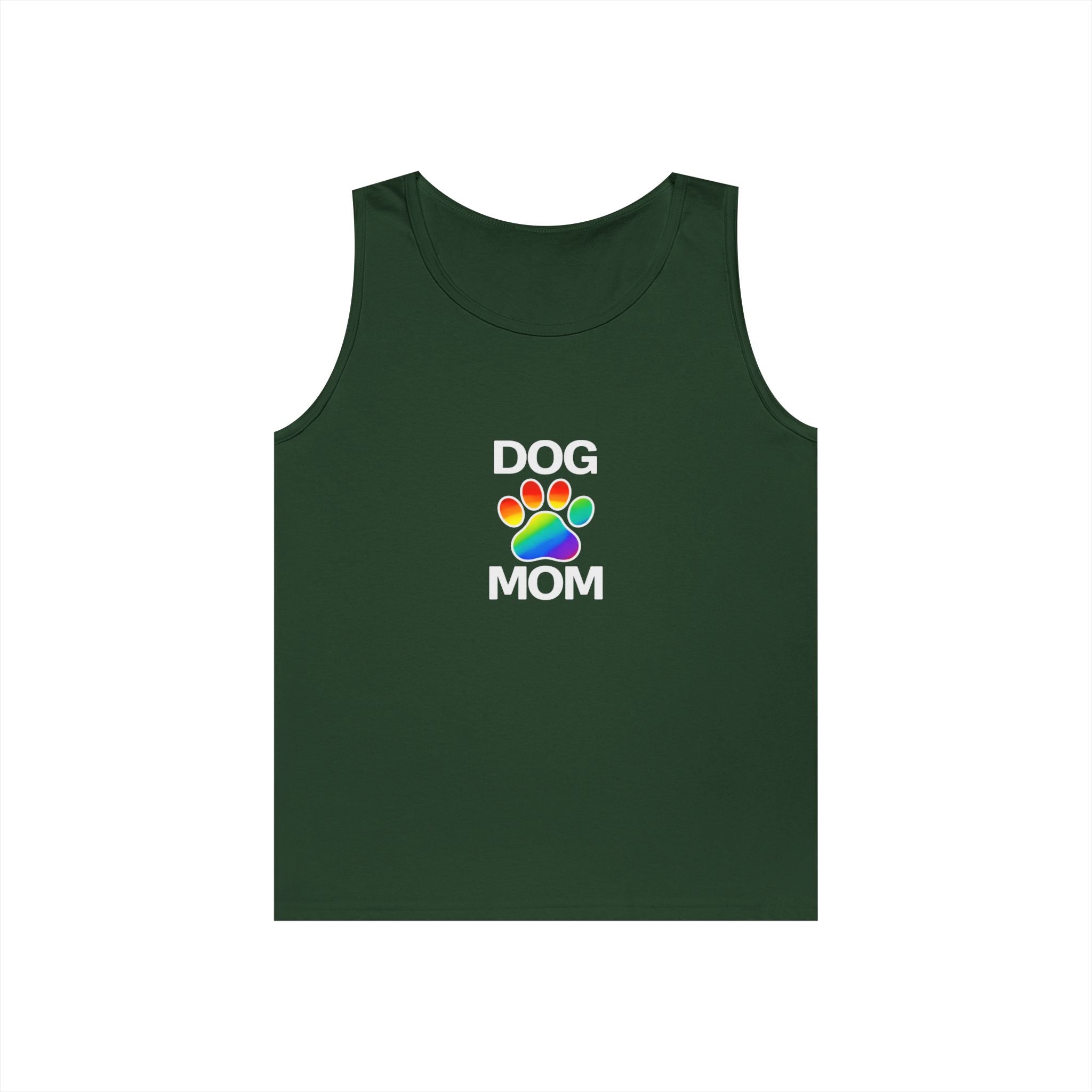 Pride Dog Mom Unisex Heavy Cotton Tank Top (9 Colors)