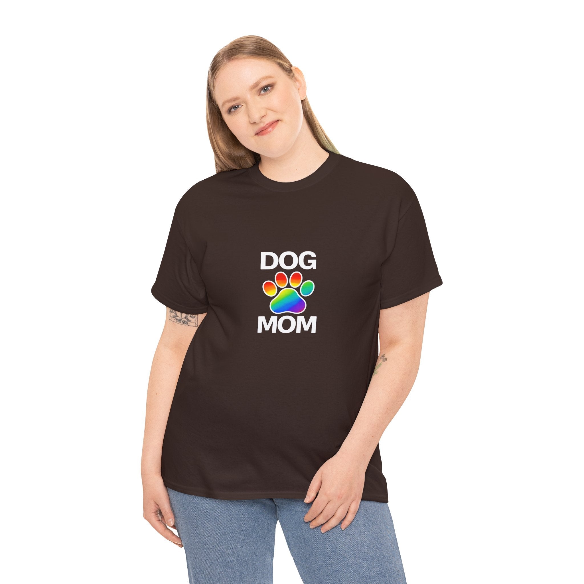 Pride Dog Mom Heavy Duty Unisex Tee Sizes Small - 5XL (11 colors)
