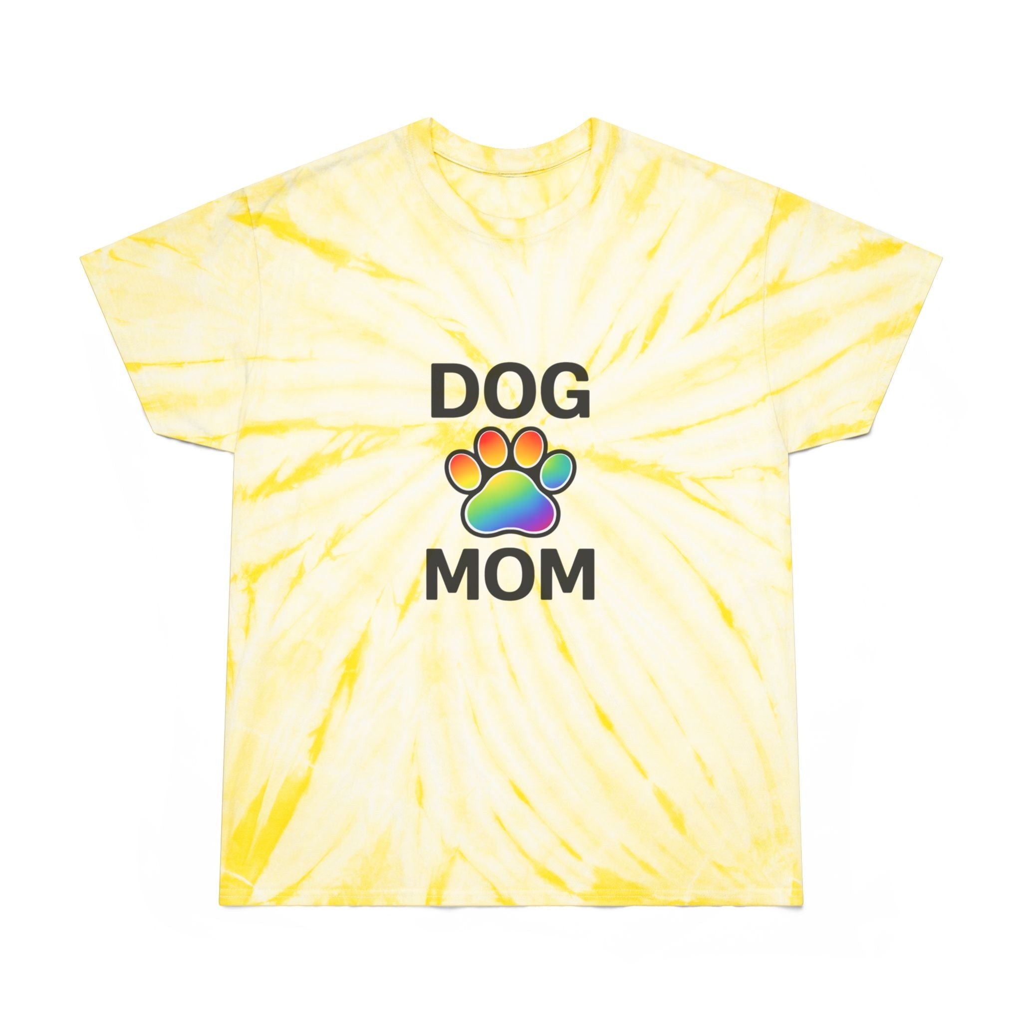 Pride Dog Mom Color Blast Tie-Dye Tee Sizes Small - 2XL (3 colors)