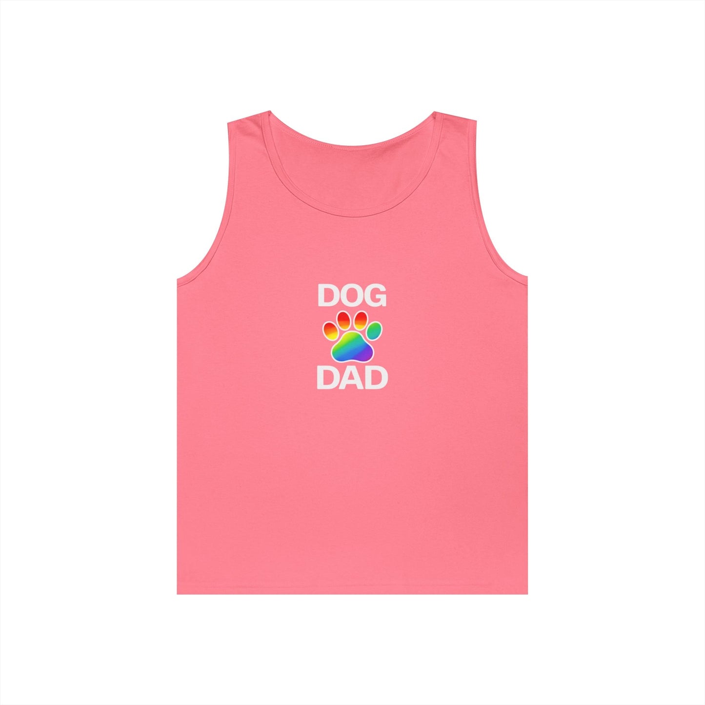 Pride Dog Dad Unisex Heavy Cotton Tank Top (9 Colors)