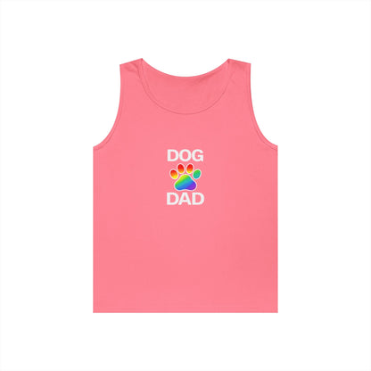 Pride Dog Dad Unisex Heavy Cotton Tank Top (9 Colors)