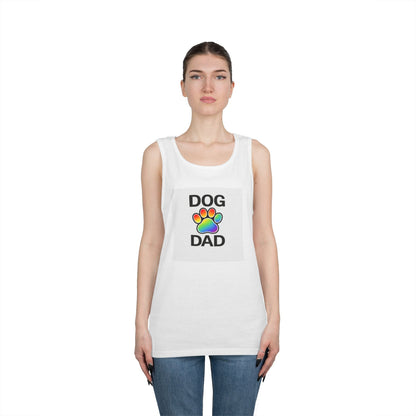 Pride Dog Dad Unisex Heavy Cotton Tank Top (9 Colors)