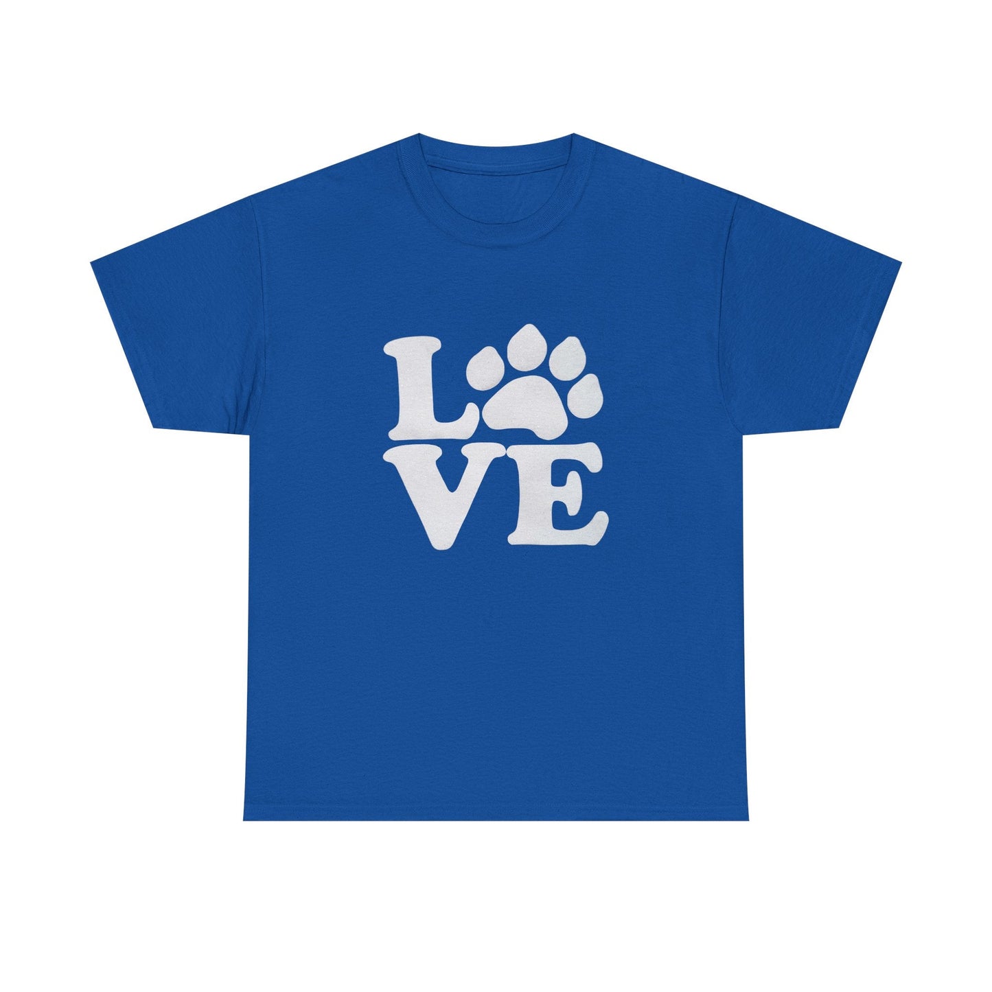 Love Paw Heavy Duty Unisex Tee Sizes Small - 5XL (11 colors)