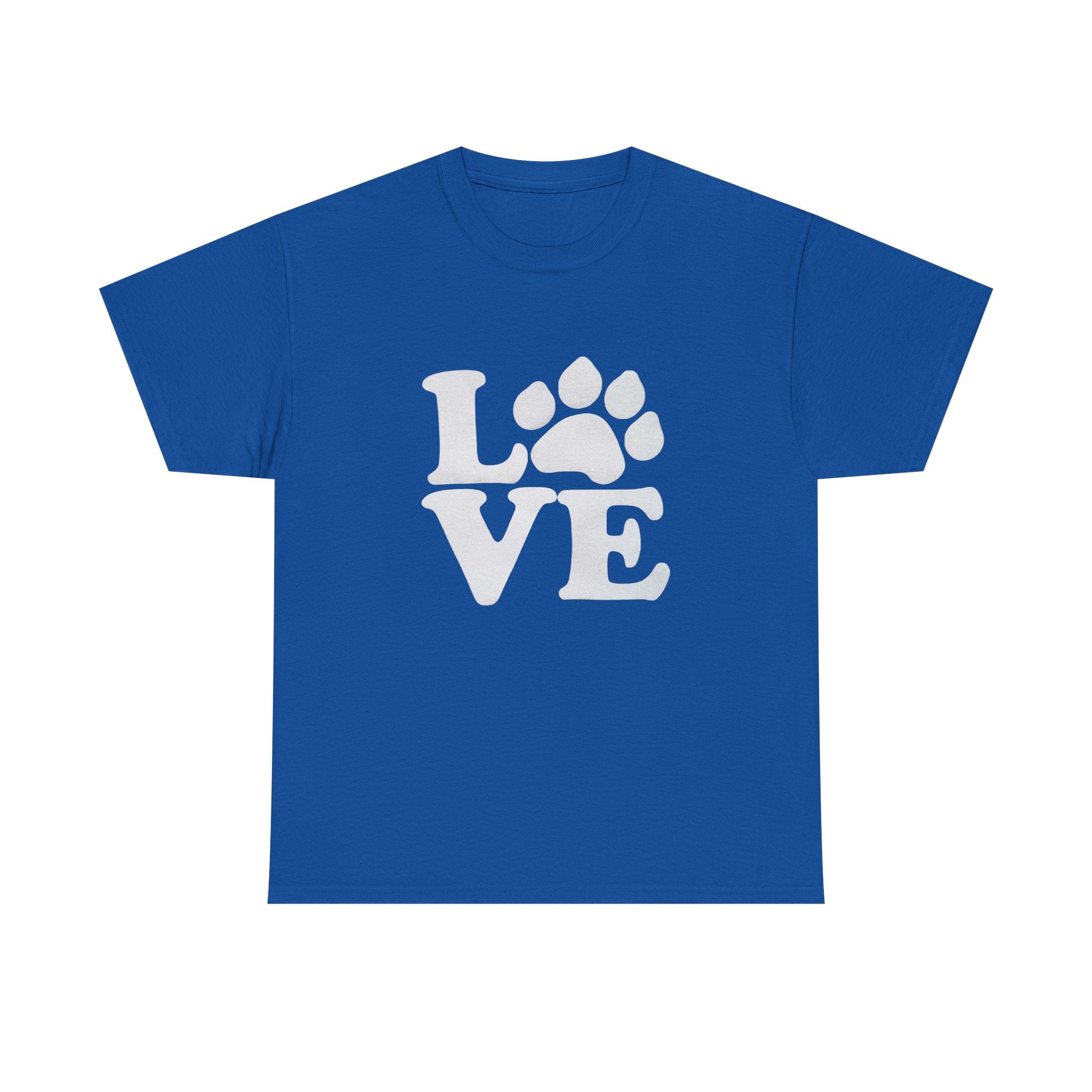 Love Paw Heavy Duty Unisex Tee Sizes Small - 5XL (11 colors)
