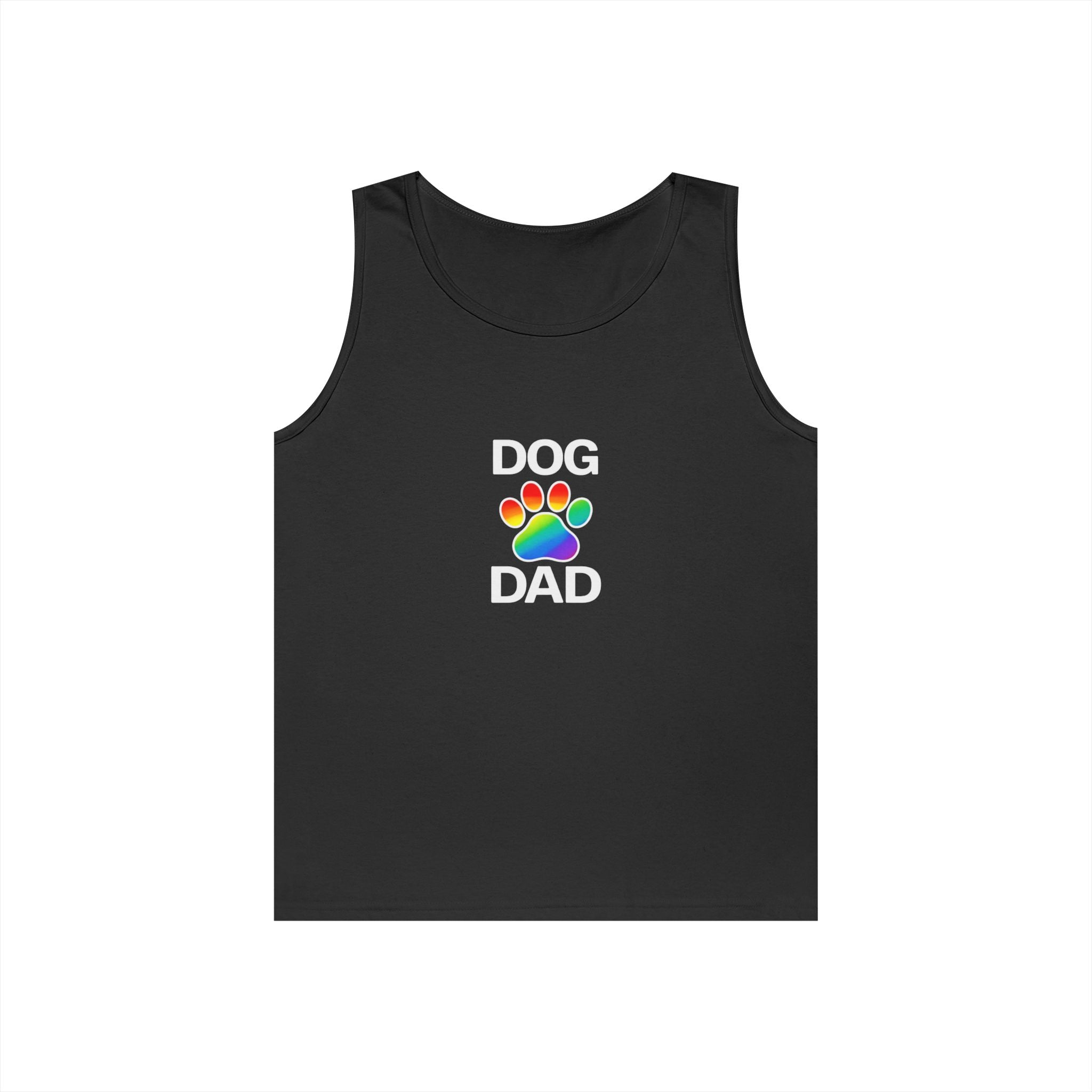 Pride Dog Dad Unisex Heavy Cotton Tank Top (9 Colors)