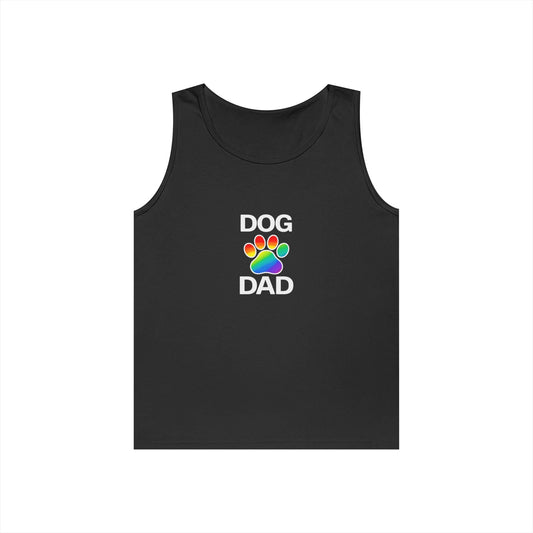 Pride Dog Dad Unisex Heavy Cotton Tank Top (9 Colors)