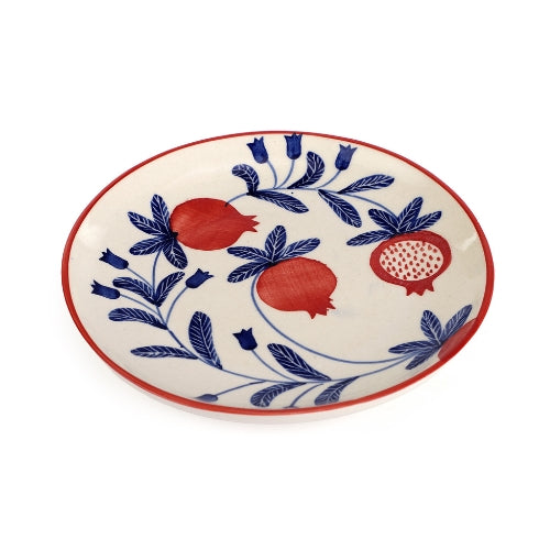 Indian Anaar plate, Red- 7x1 Inches (Set of 4)