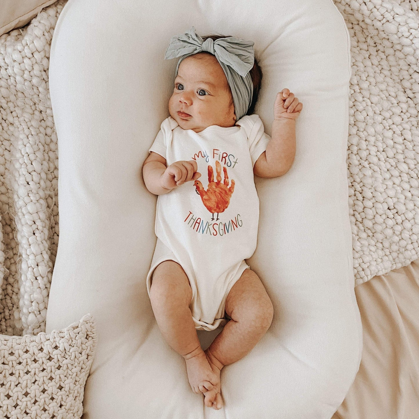 graphic bodysuit | thanksgiving hand