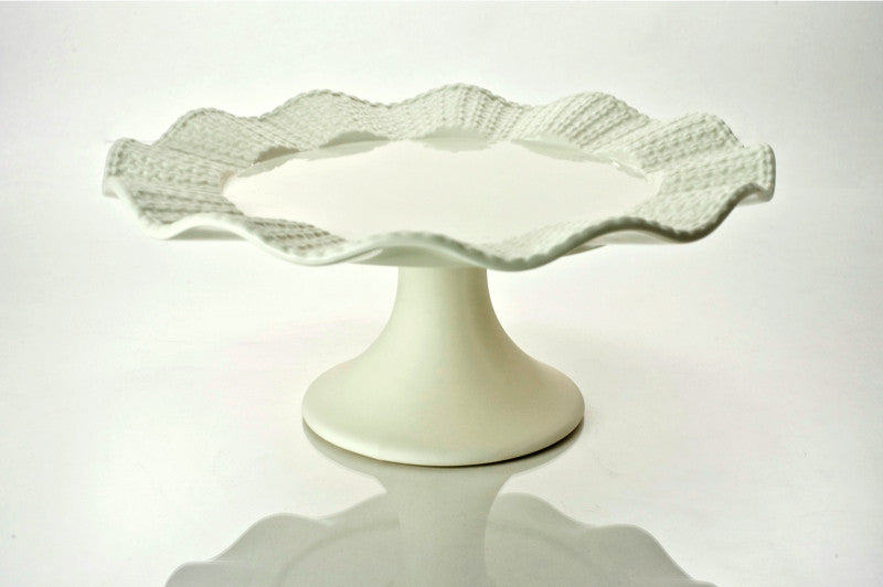 FOOTED CAKE PLATTER 28CM