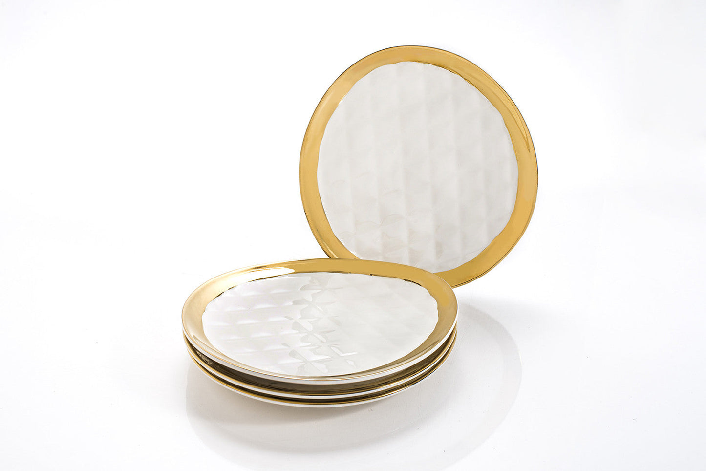 QUILTED SIDE PLATES SET OF 4