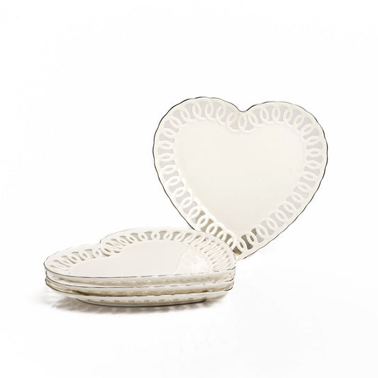 HEART PLATE SET OF 4