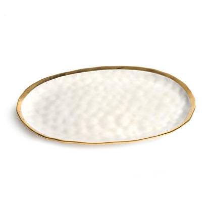 GOLD NEW BONE CHINA OVAL PLATTER