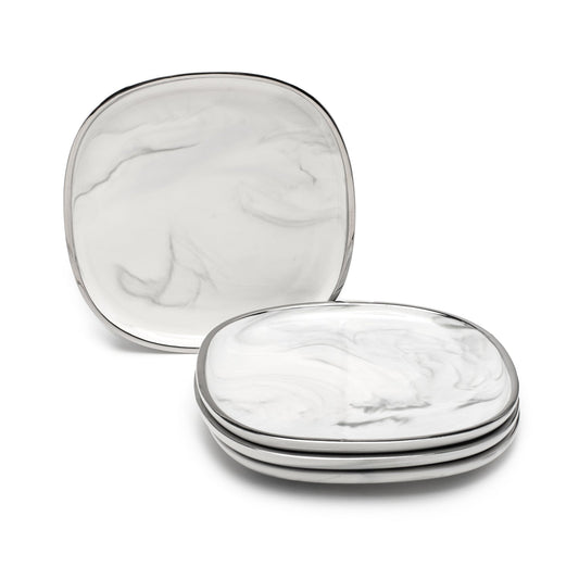 8.5“ SQUARE SALAD PLATE SET OF 4