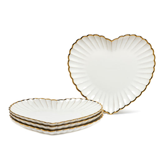 HEART DINNER PLATE SET OF 4