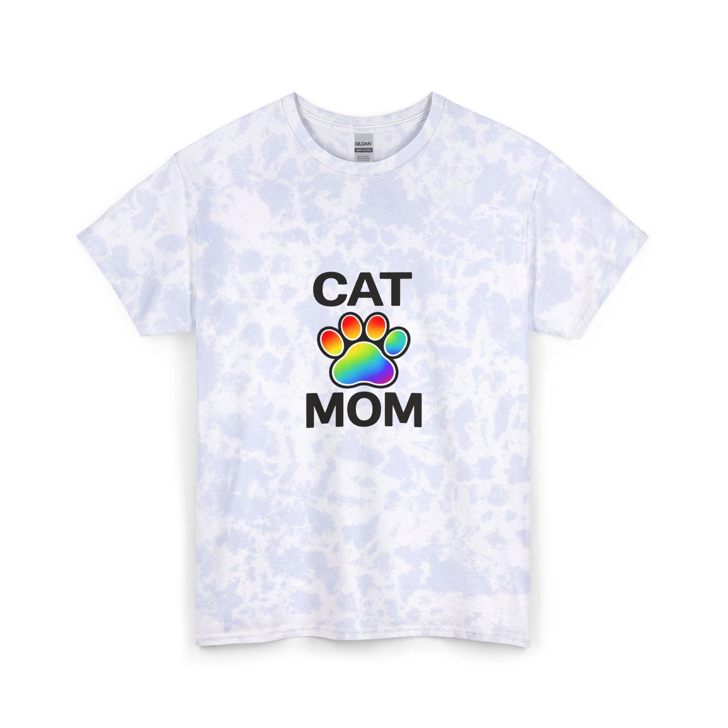 Pride Cat Mom Dyed Tee Unisex Cotton T-Shirt 3 sizes