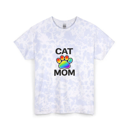 Pride Cat Mom Dyed Tee Unisex Cotton T-Shirt 3 sizes