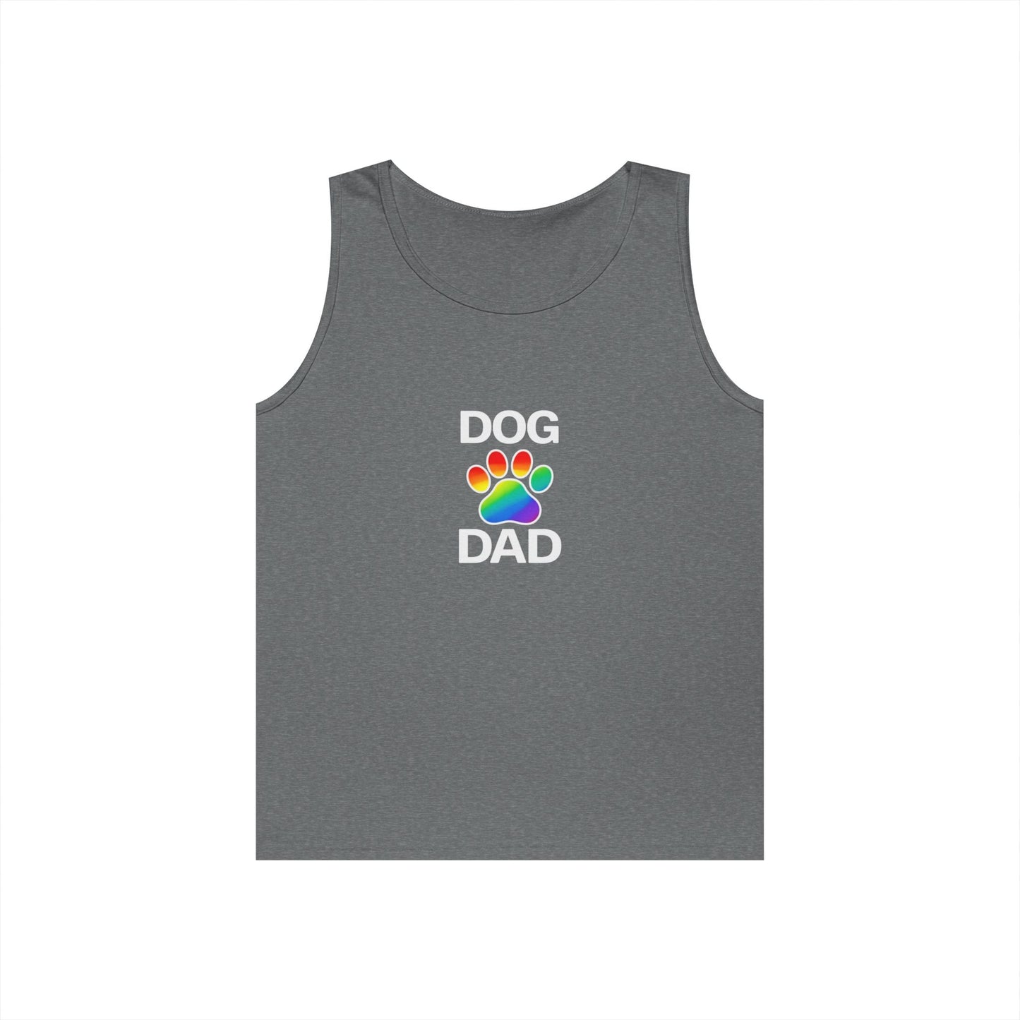Pride Dog Dad Unisex Heavy Cotton Tank Top (9 Colors)