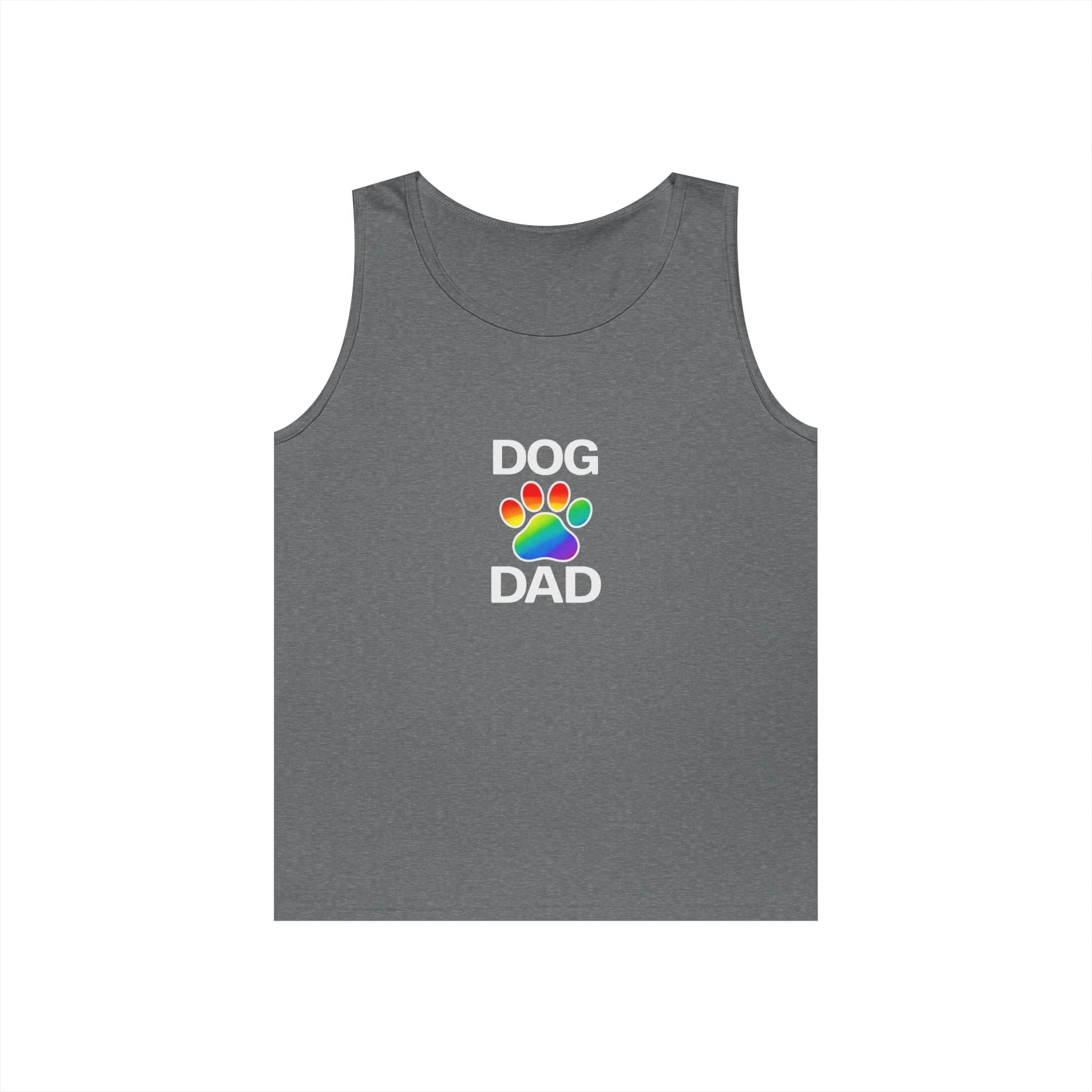 Pride Dog Dad Unisex Heavy Cotton Tank Top (9 Colors)