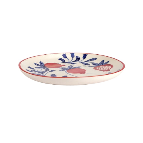 Indian Anaar plate, Red- 7x1 Inches