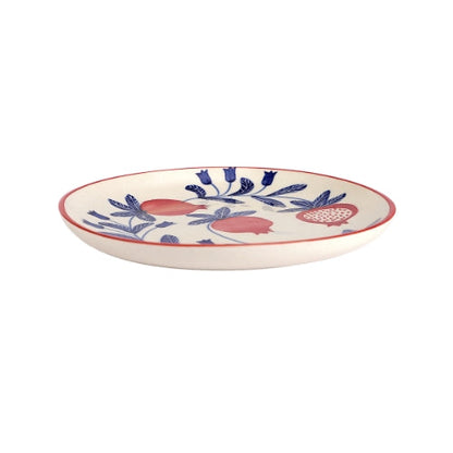 Indian Anaar plate, Red- 7x1 Inches