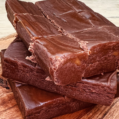 Handmade Dark Chocolate Salted Caramel Fudge | Meem's Fudge Shoppe