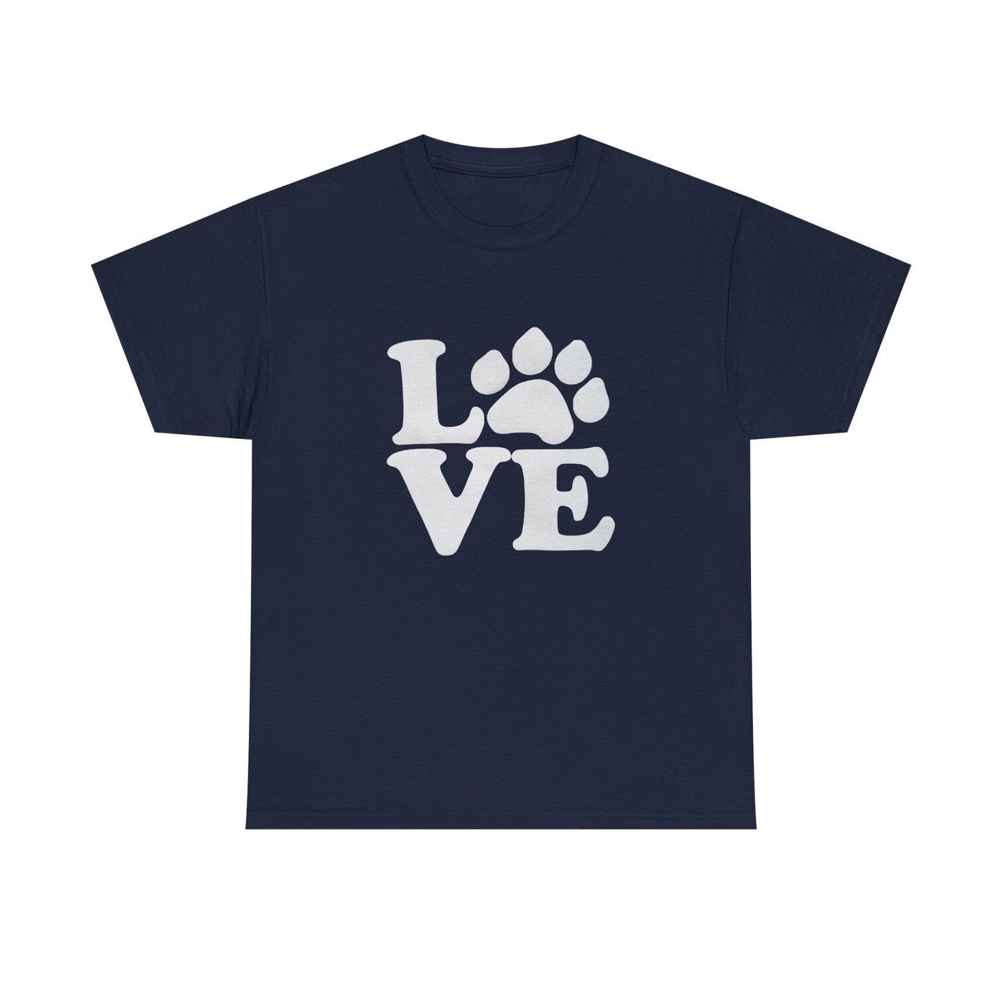 Love Paw Heavy Duty Unisex Tee Sizes Small - 5XL (11 colors)