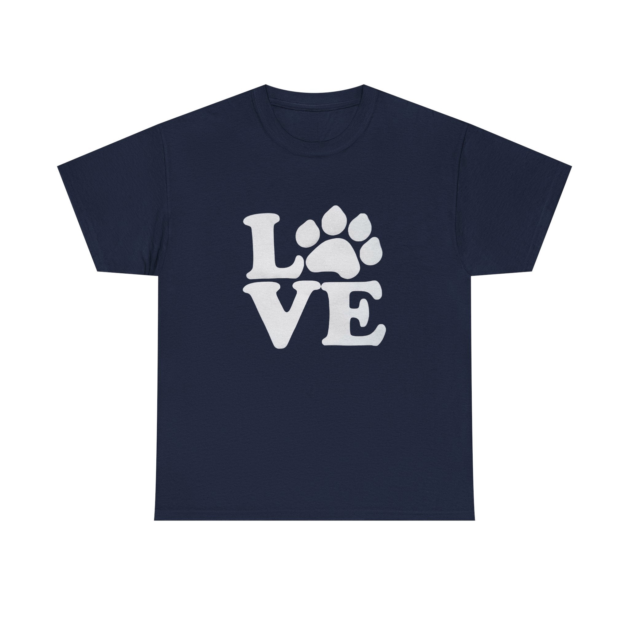 Love Paw Heavy Duty Unisex Tee Sizes Small - 5XL (11 colors)