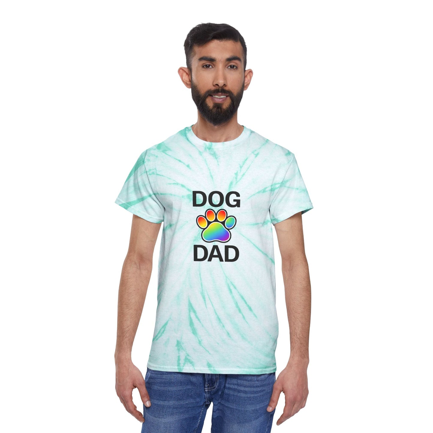 Pride Dog Dad Color Blast Tie-Dye Tee Sizes Small - 2XL (3 colors)