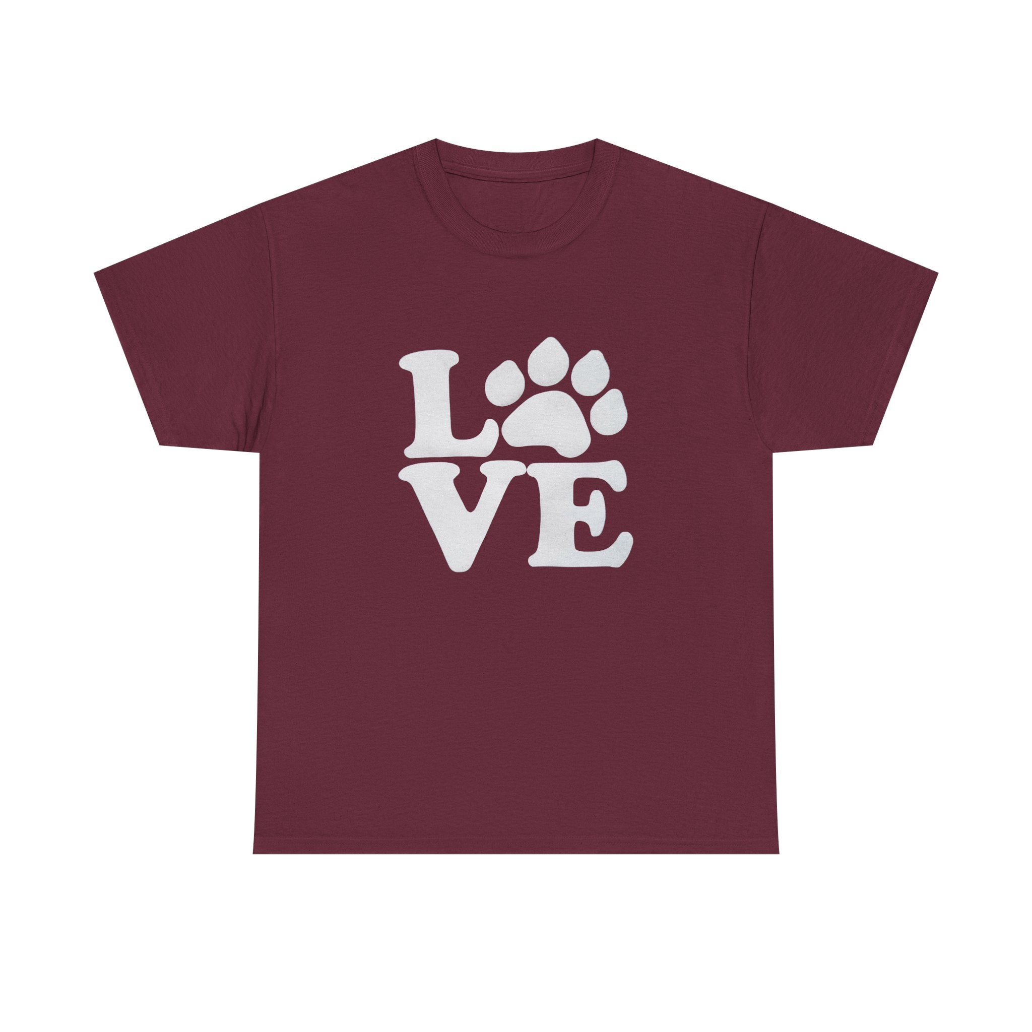 Love Paw Heavy Duty Unisex Tee Sizes Small - 5XL (11 colors)