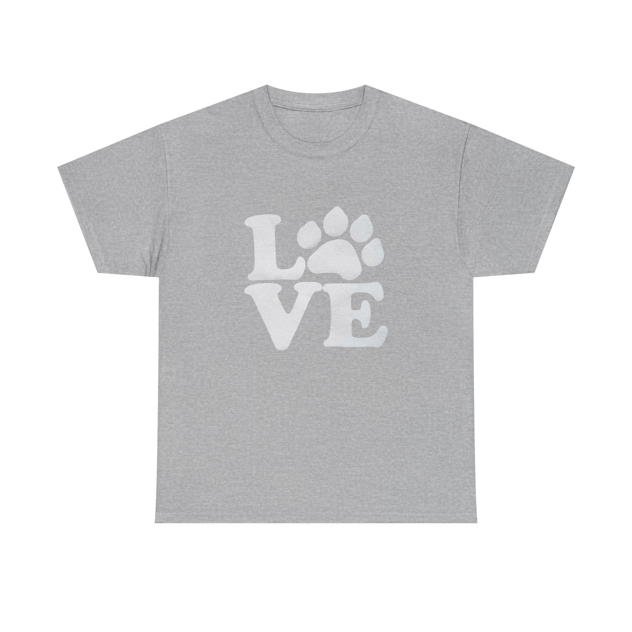 Love Paw Heavy Duty Unisex Tee Sizes Small - 5XL (11 colors)