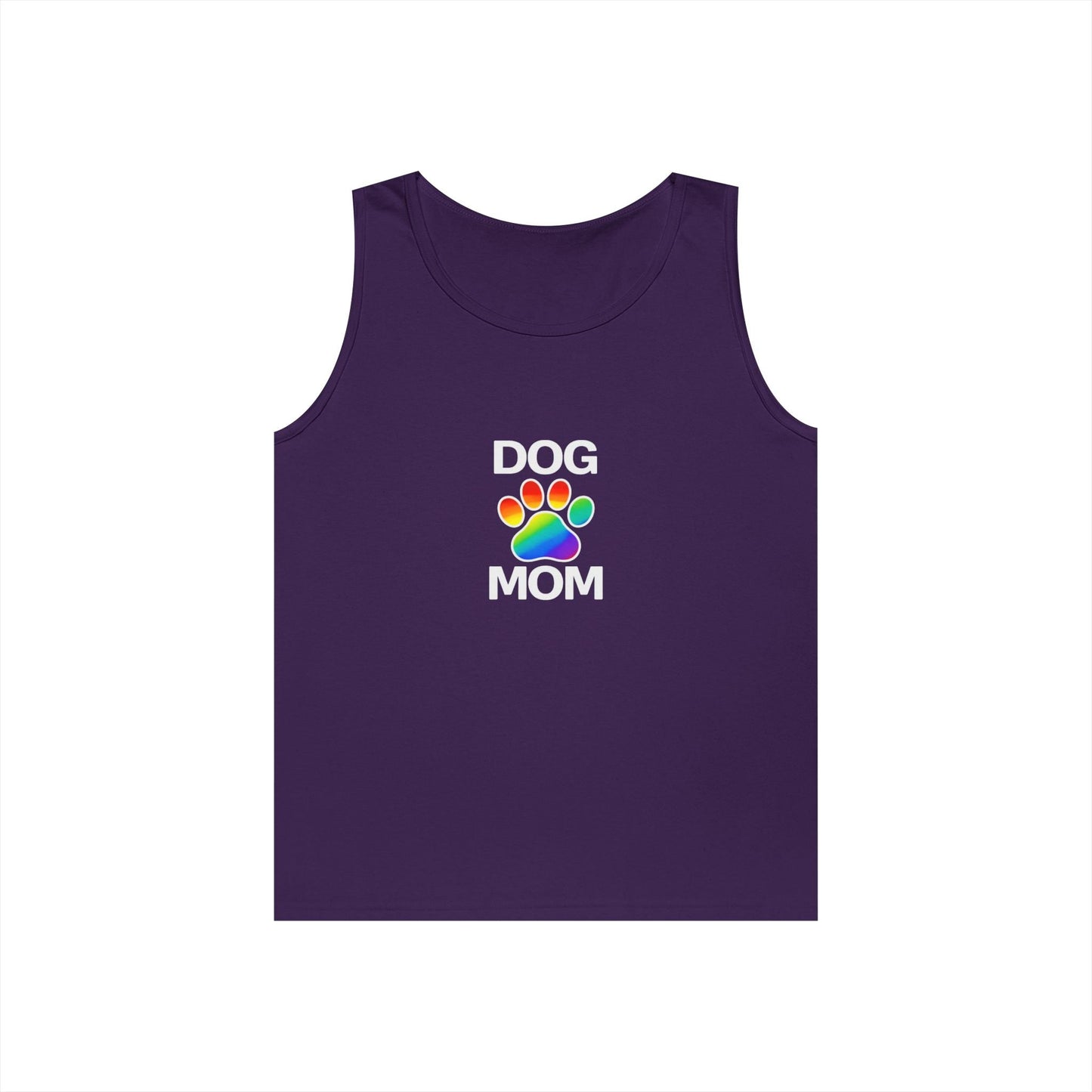 Pride Dog Mom Unisex Heavy Cotton Tank Top (9 Colors)