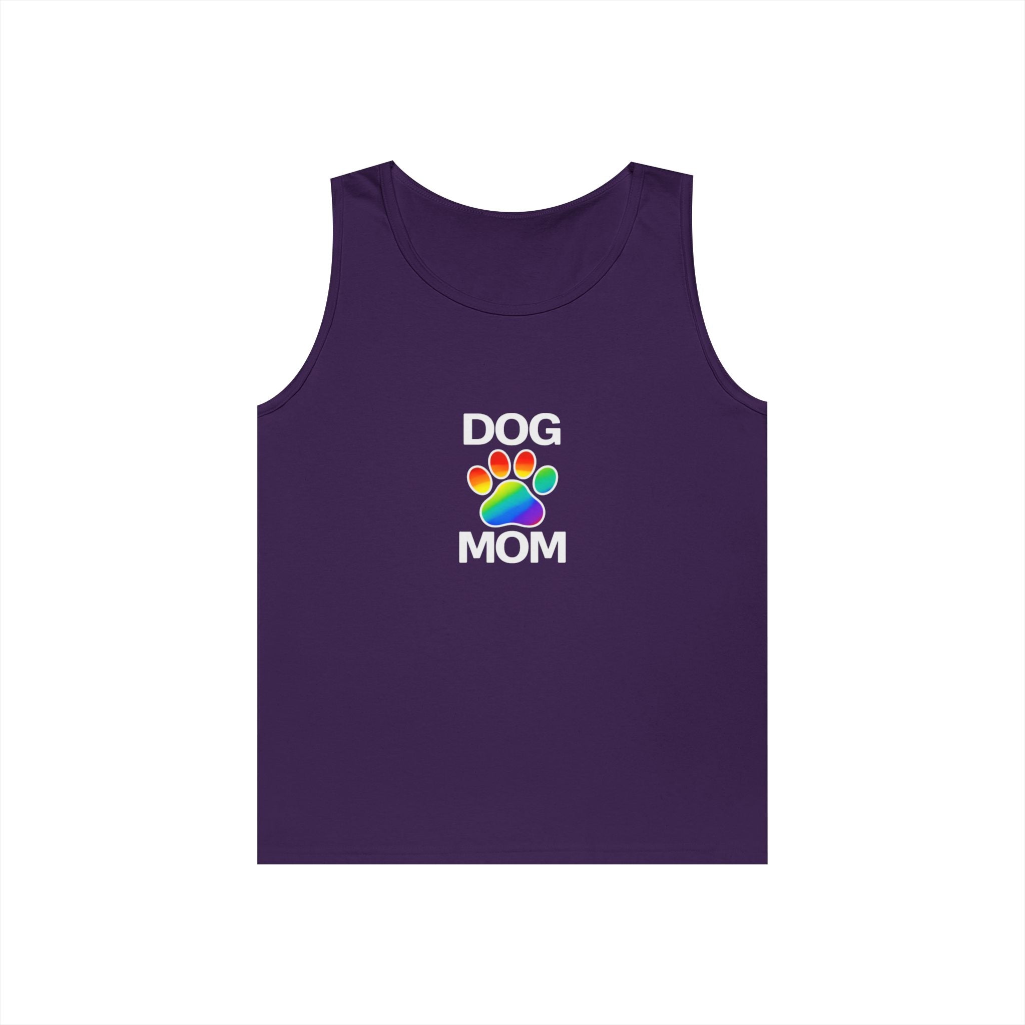 Pride Dog Mom Unisex Heavy Cotton Tank Top (9 Colors)