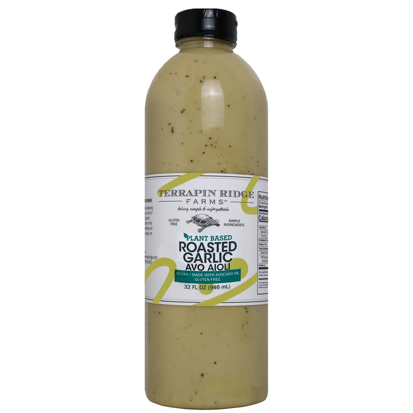 Roasted Garlic Avo Aioli Garnishing Squeeze - Quart