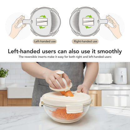 Multipurpose Glass Grater/Salad Bowl