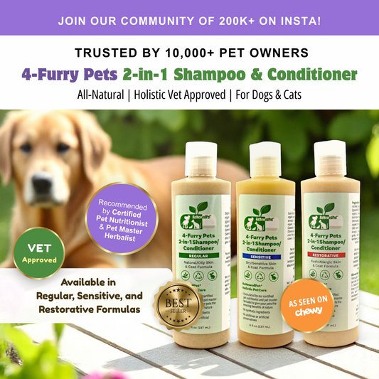 4-FURRY PETS 2-IN-1 *SENSITIVE SHAMPOO + CONDITIONER