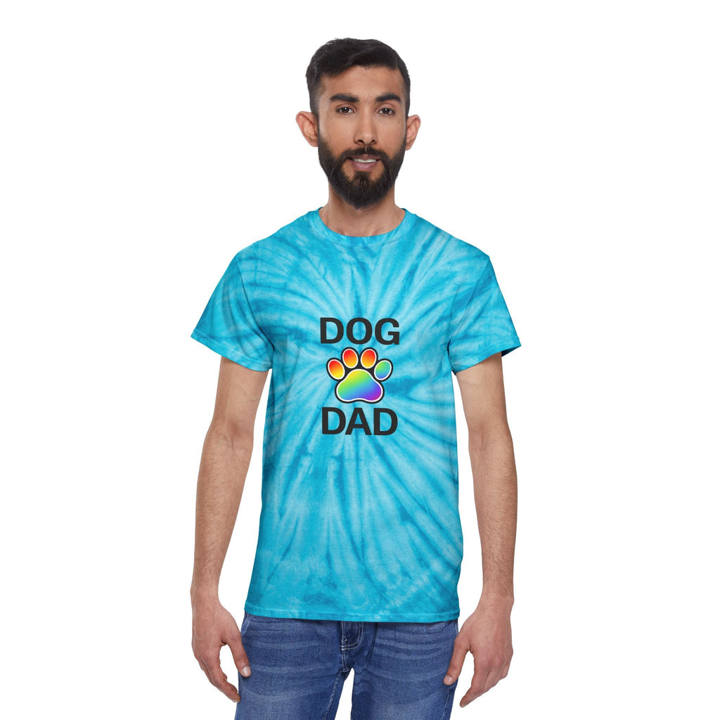 Pride Dog Dad Color Blast Tie-Dye Tee Sizes Small - 2XL (3 colors)