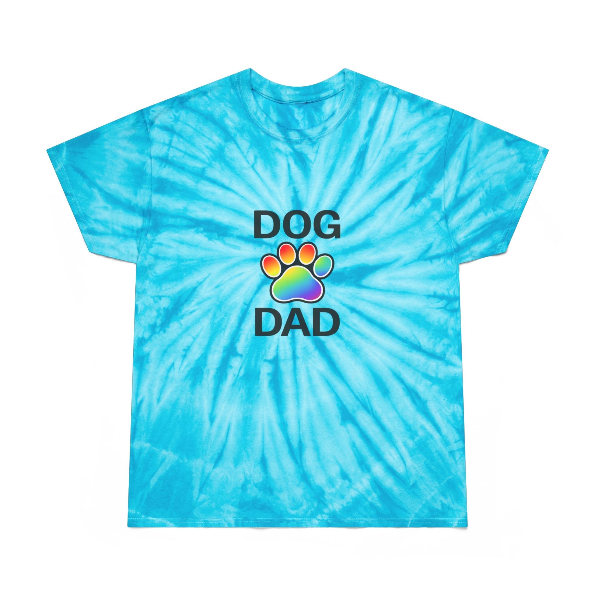Pride Dog Dad Color Blast Tie-Dye Tee Sizes Small - 2XL (3 colors)