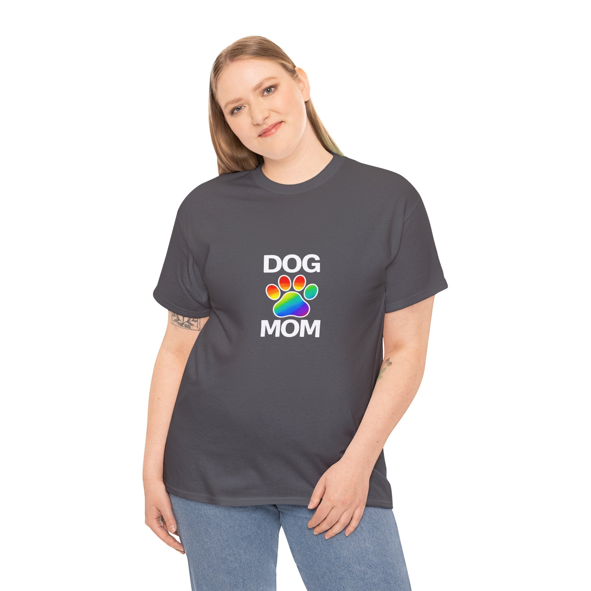 Pride Dog Mom Heavy Duty Unisex Tee Sizes Small - 5XL (11 colors)