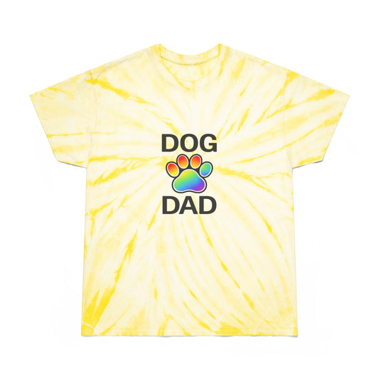 Pride Dog Dad Color Blast Tie-Dye Tee Sizes Small - 2XL (3 colors)