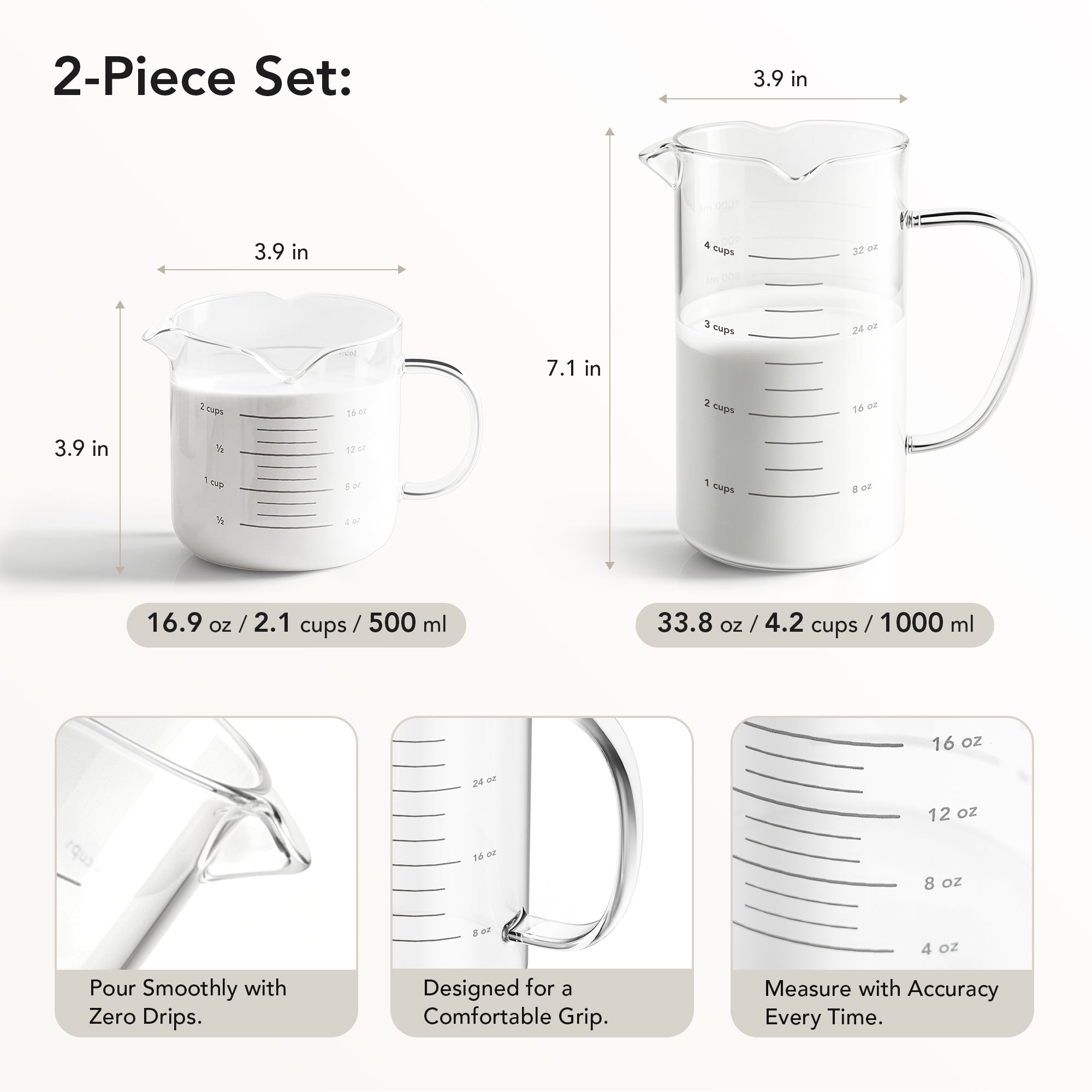 3 Spout Measuring Cups