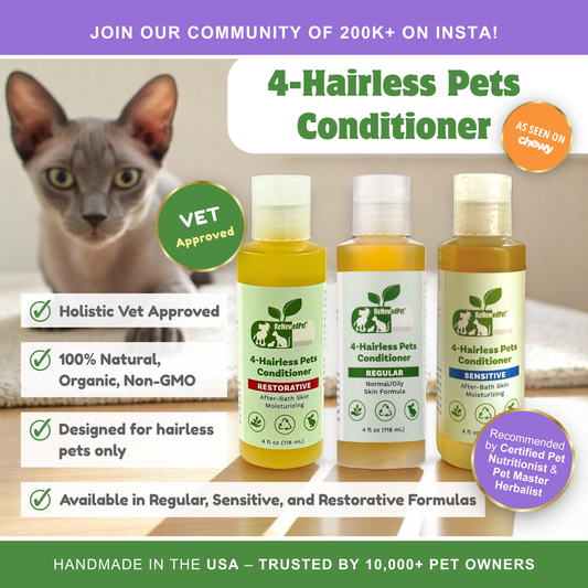 4-HAIRLESS PETS SENSITIVE CONDITIONER