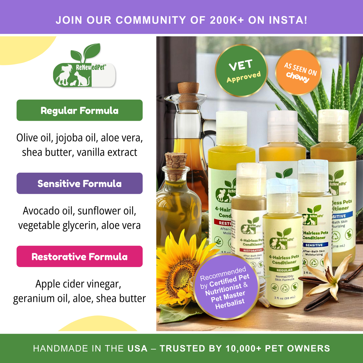 4-HAIRLESS PETS SENSITIVE CONDITIONER