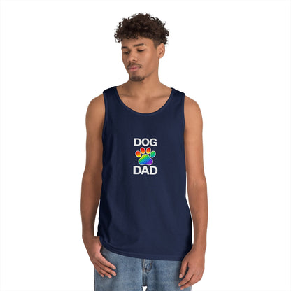 Pride Dog Dad Unisex Heavy Cotton Tank Top (9 Colors)