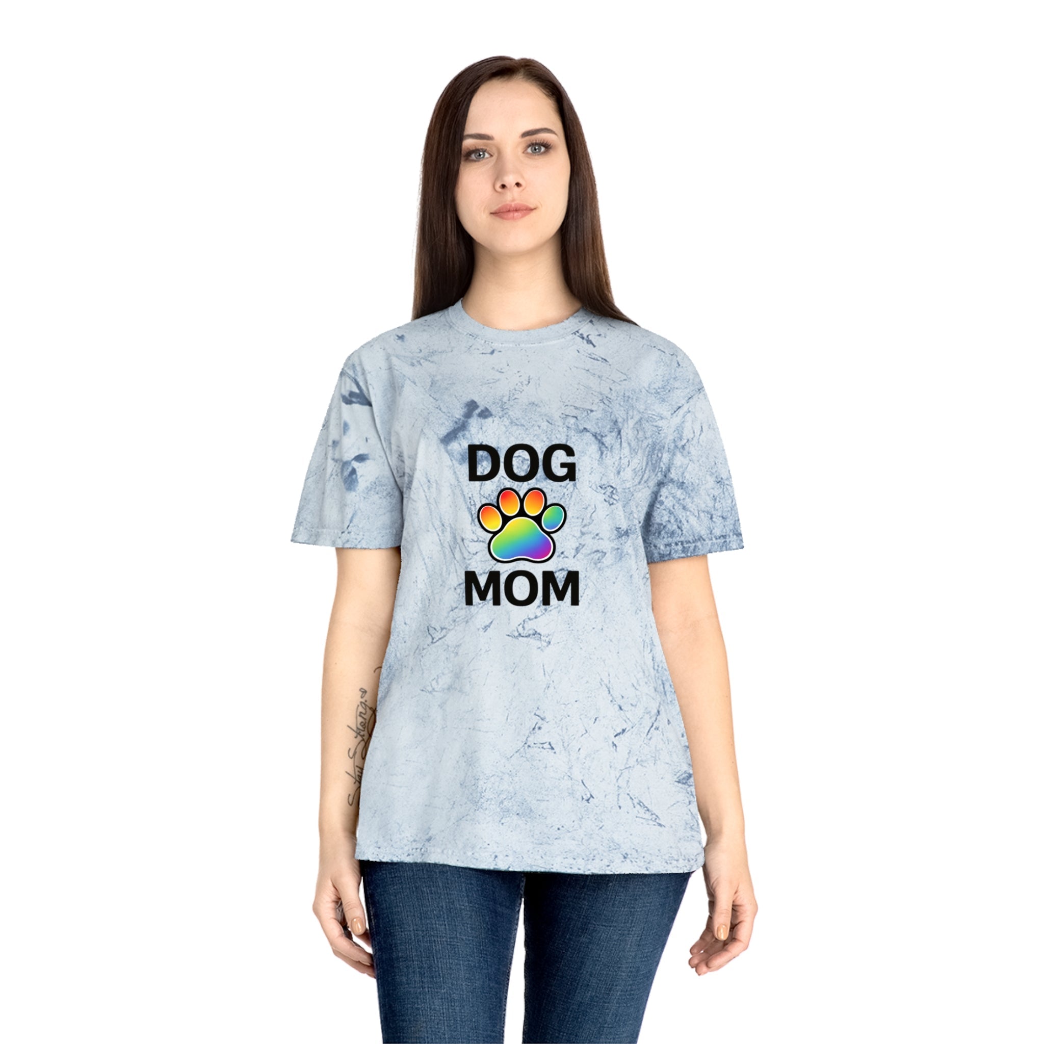 Pride Color Blast Dog Mom Tee Sizes Small - 3XL (4 Colors)