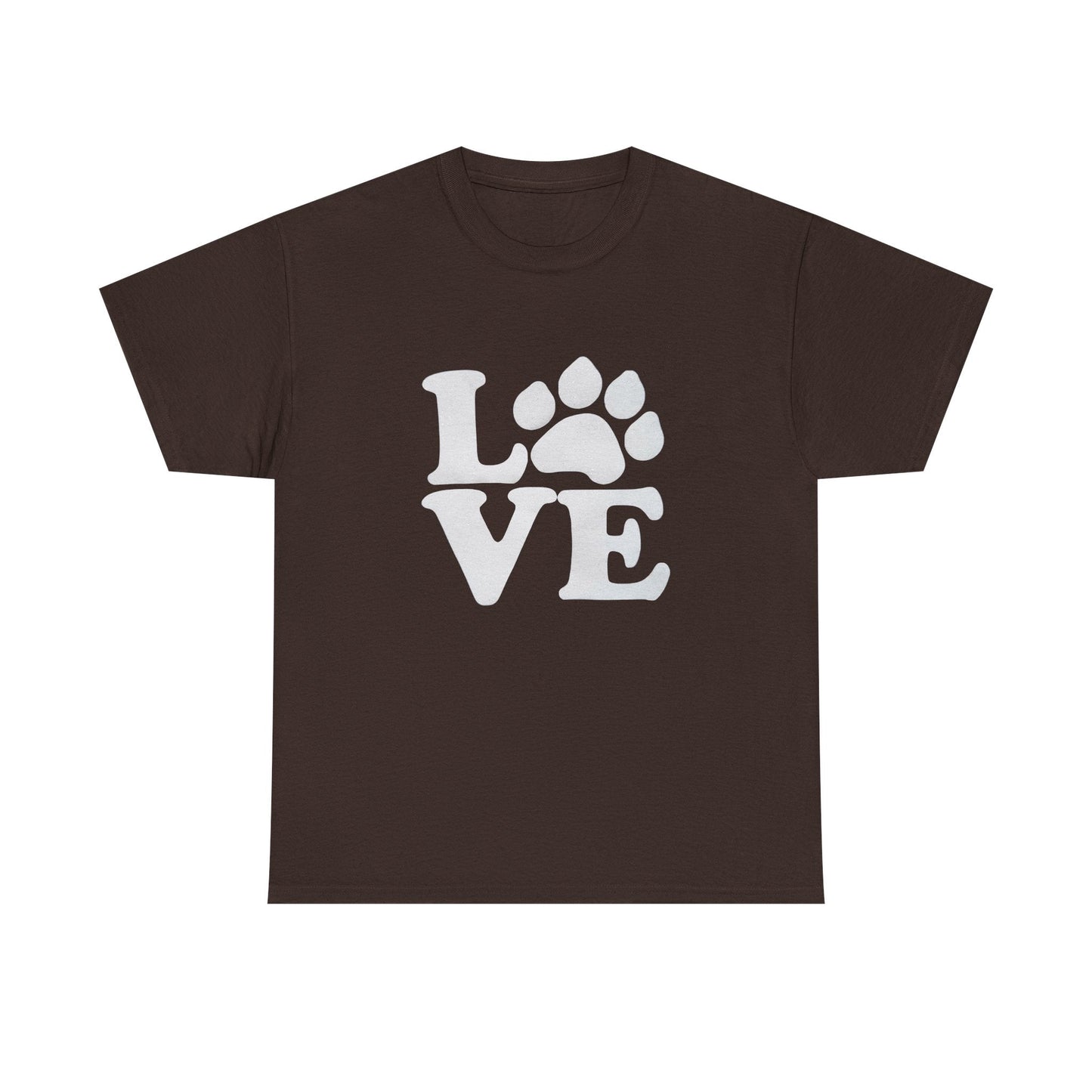 Love Paw Heavy Duty Unisex Tee Sizes Small - 5XL (11 colors)