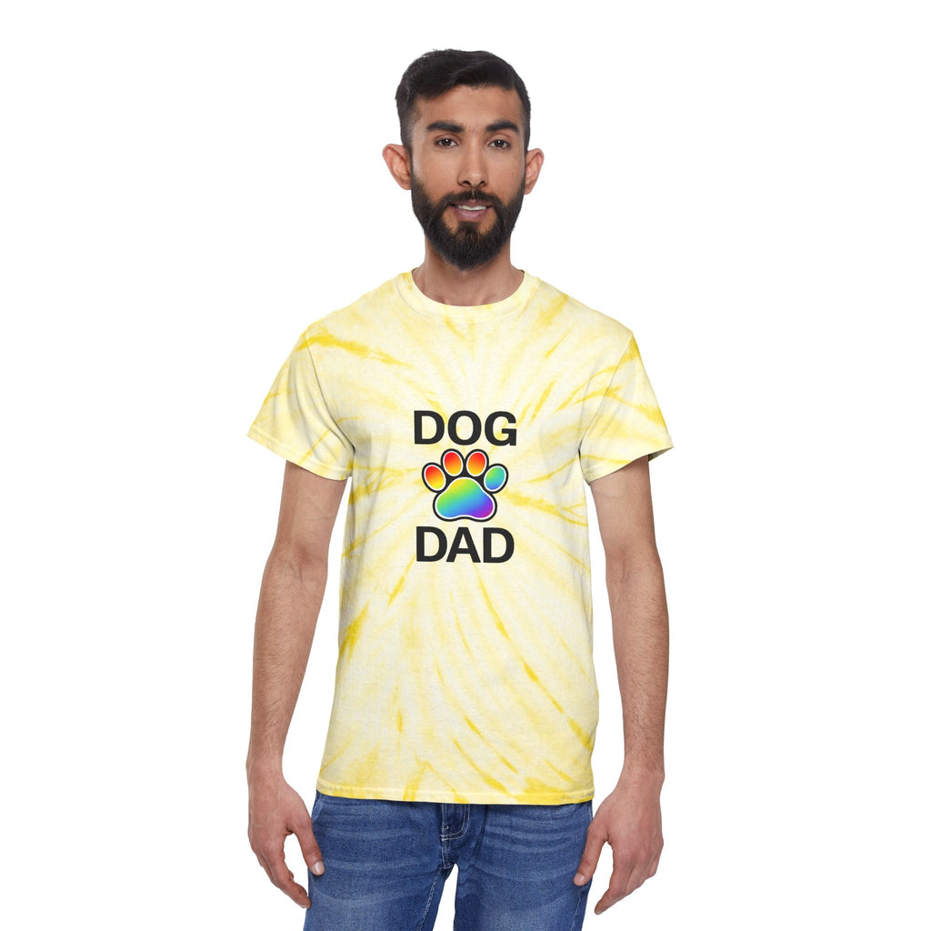 Pride Dog Dad Color Blast Tie-Dye Tee Sizes Small - 2XL (3 colors)