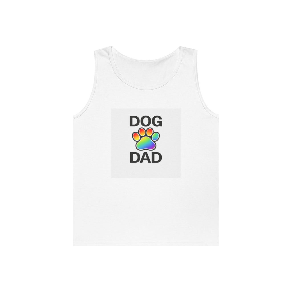 Pride Dog Dad Unisex Heavy Cotton Tank Top (9 Colors)